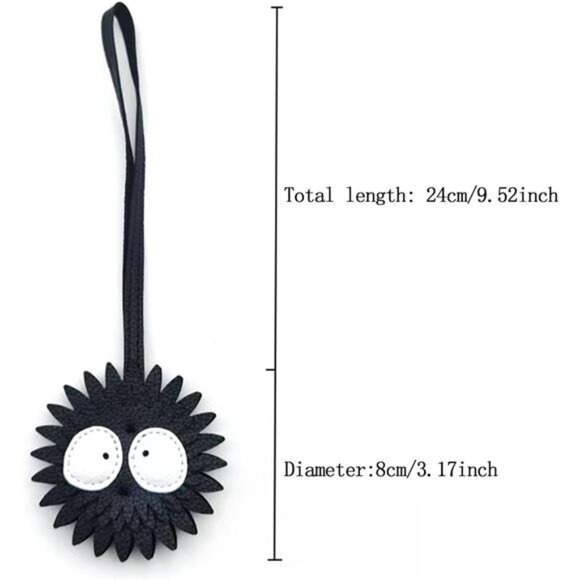 Black Briquette Bag Charm, Fashion Bag Charm for Purse Handbags Bag Accessories - Picture 3 of 10